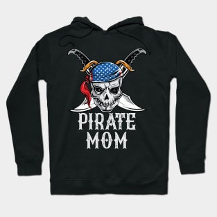 Pirate Mom Skull Jolly Roger Halloween Costume Hoodie